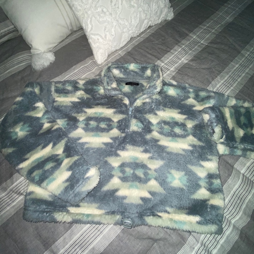 LA Hearts Cropped Sherpa